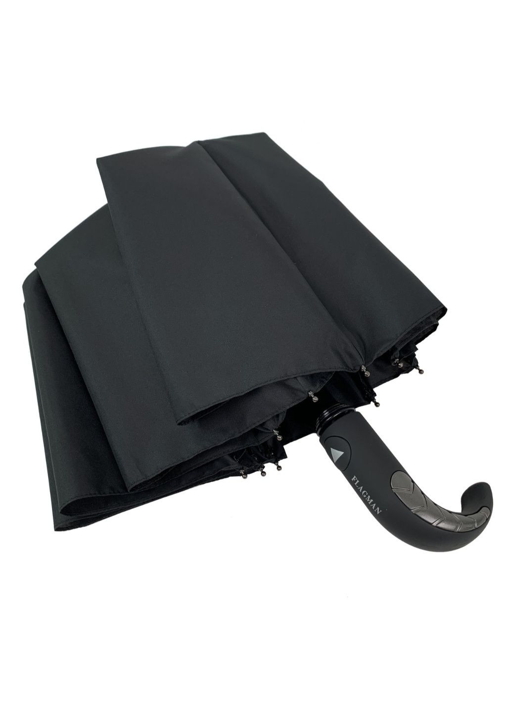 Чоловічий складний парасолька-напівавтомат 100 см Flagman (195705546)
