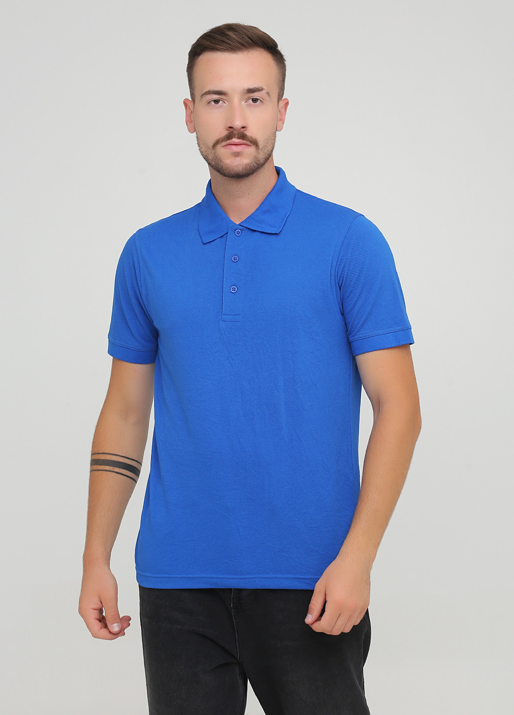 Синяя футболка-поло для мужчин Regatta однотонная