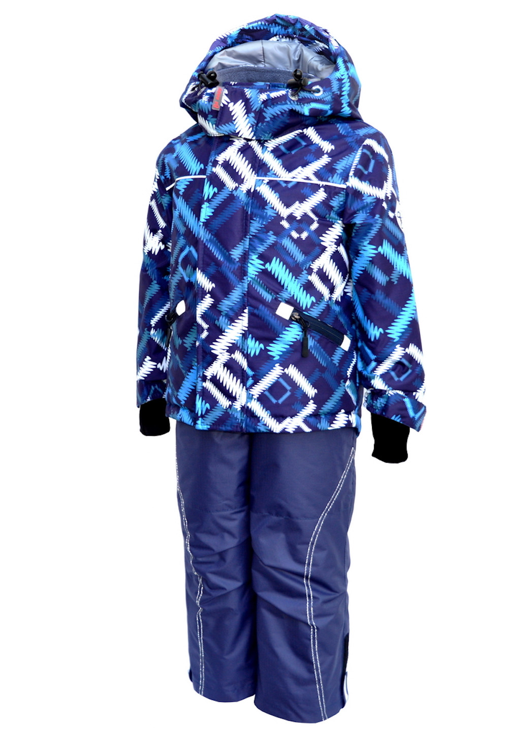 Синий зимний зимний костюм (куртка+полукомбинезон) из мембранной ткани Be easy