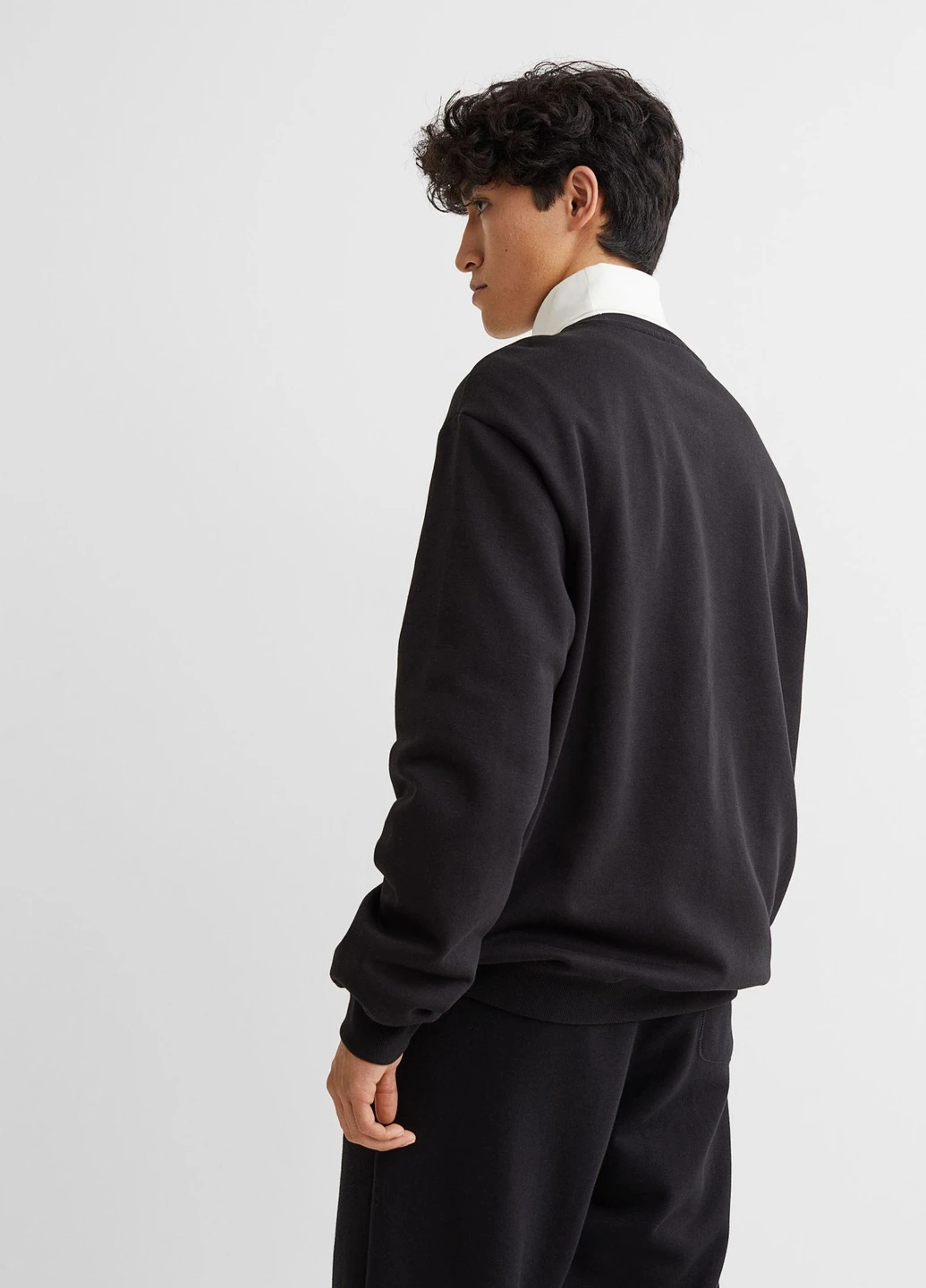 Чорний світшот фліс,чорний, H&M (255170685)