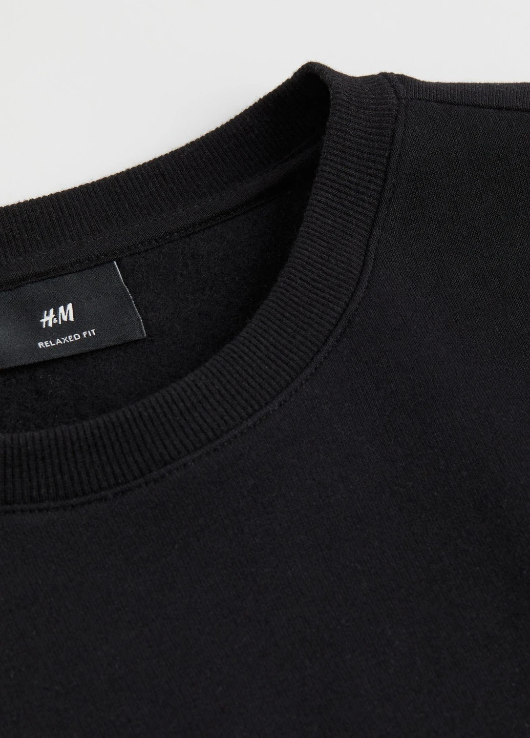 Чорний світшот фліс,чорний, H&M (255170685)