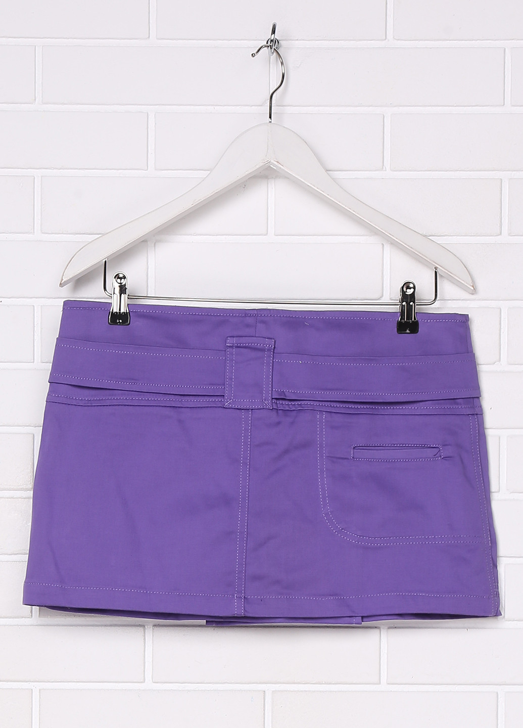 Фиолетовая кэжуал однотонная юбка AB/Soul мини