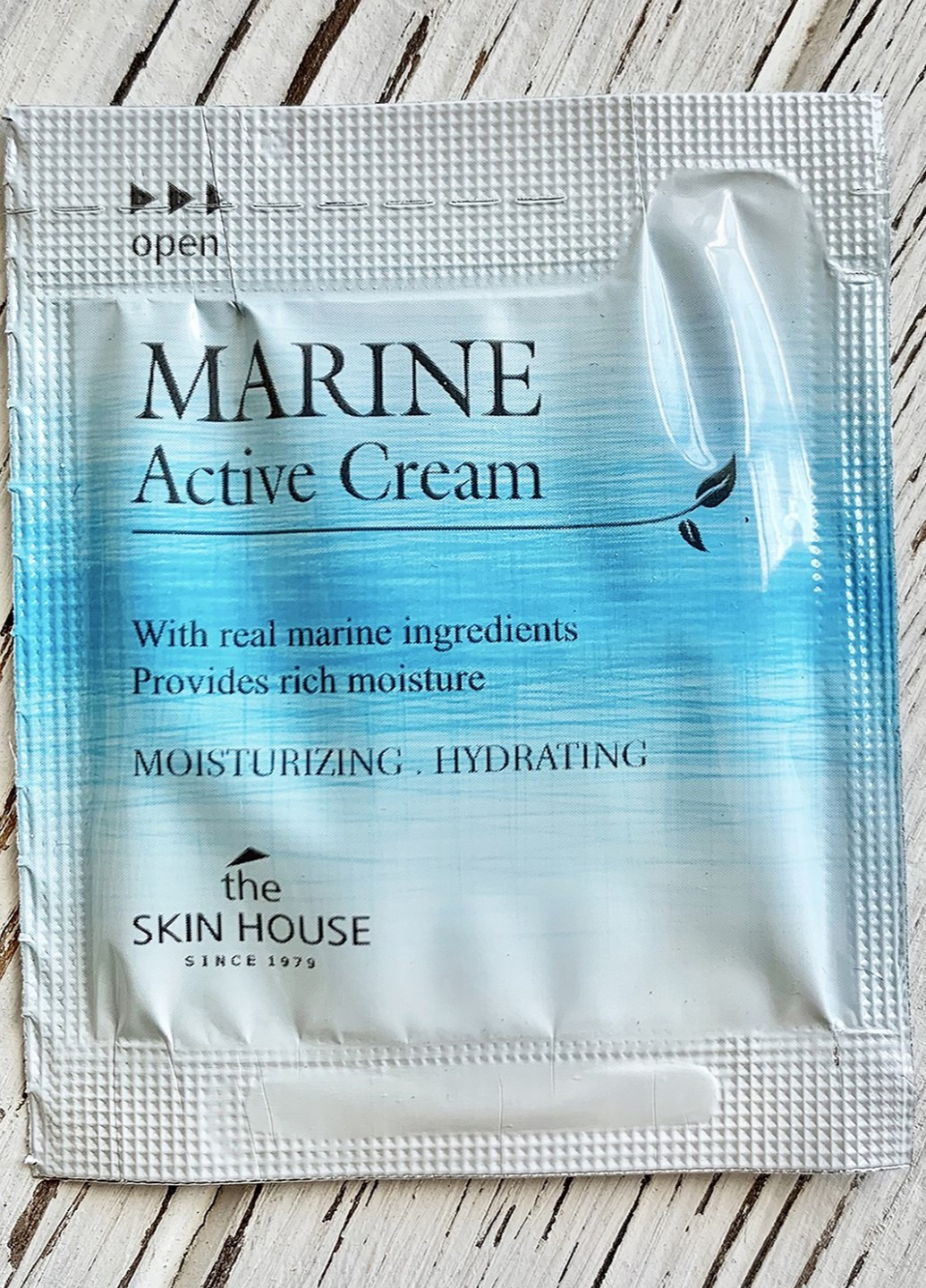 Крем зволожуючий для обличчя з керамідами Marine Active Cream (пробник), 2 мл, 2 мл The Skin House (203674665)