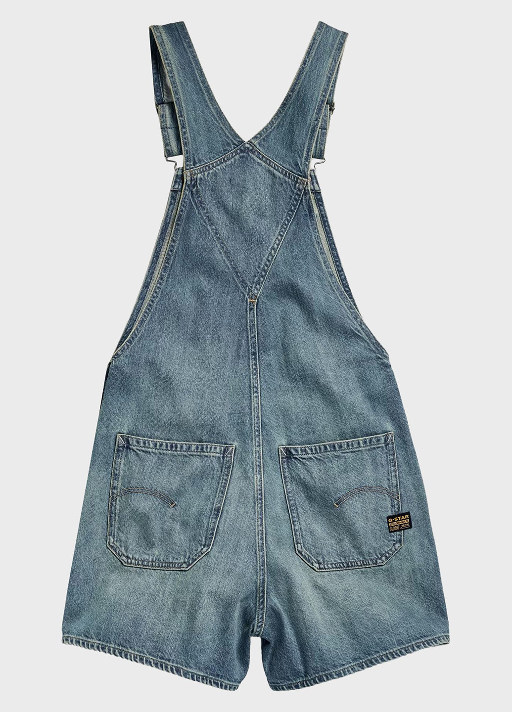 Комбінезон G-Star Raw комбінезон-шорти однотонний синій джинсовий бавовна