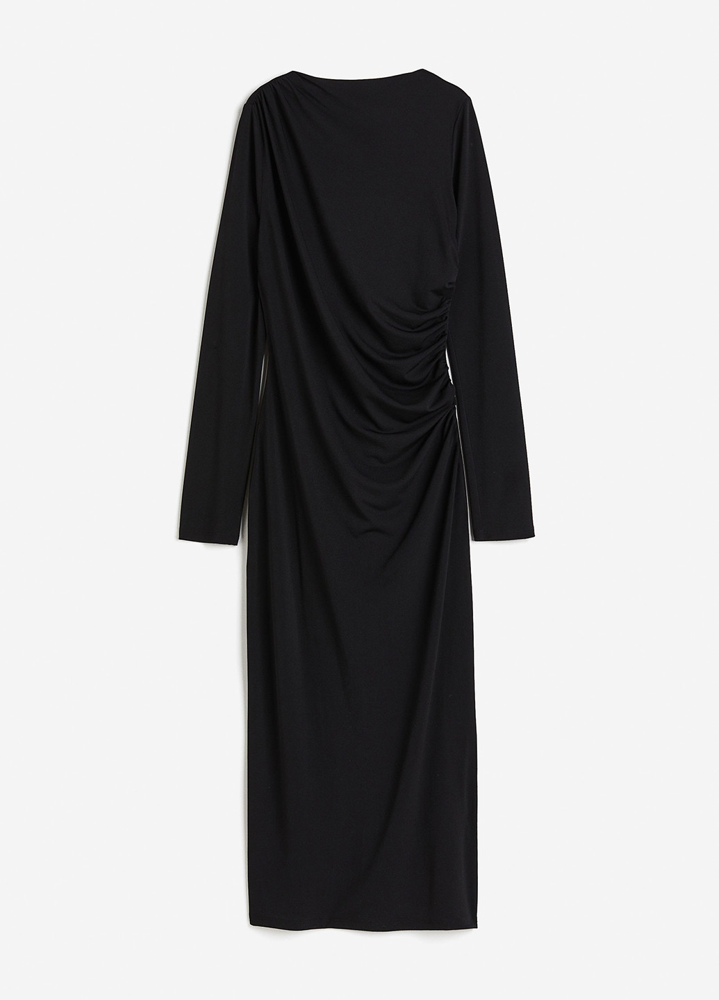 Чорна ділова, кежуал сукня H&M однотонна