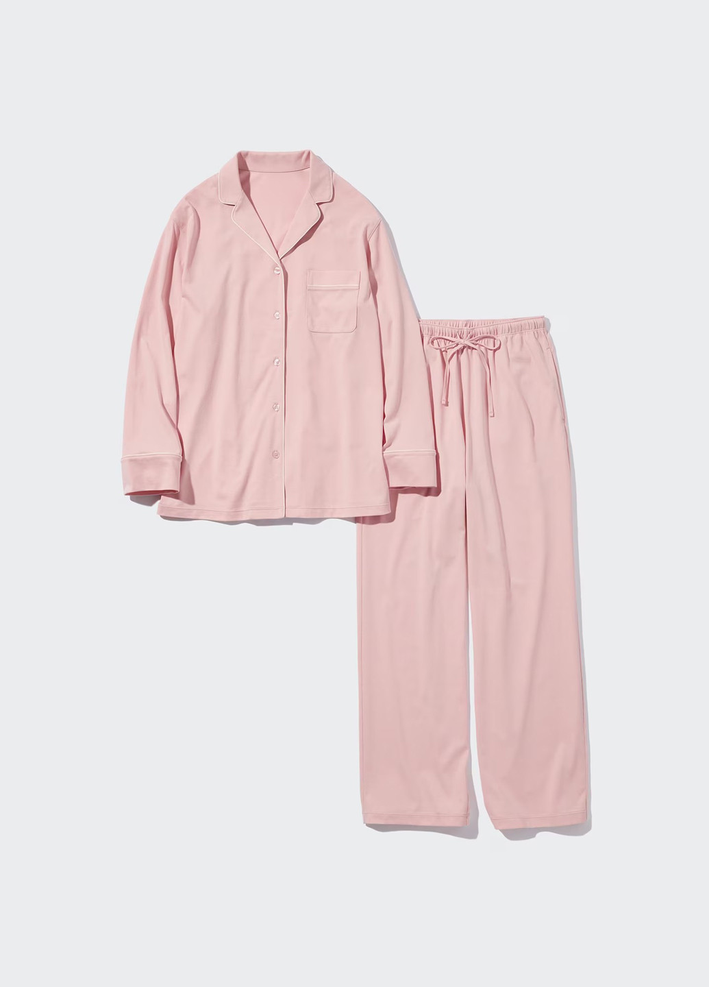Рожева всесезон піжама (сорочка, штани) сорочка + брюки Uniqlo