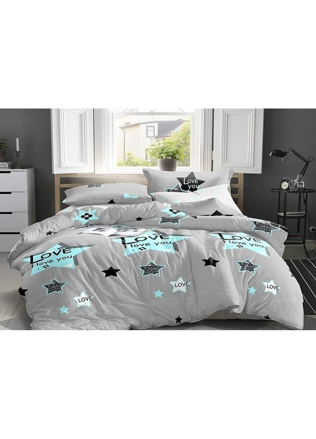 Комплект постільної білизни з компаньйоном 1.5-спальний Tag (202823031)