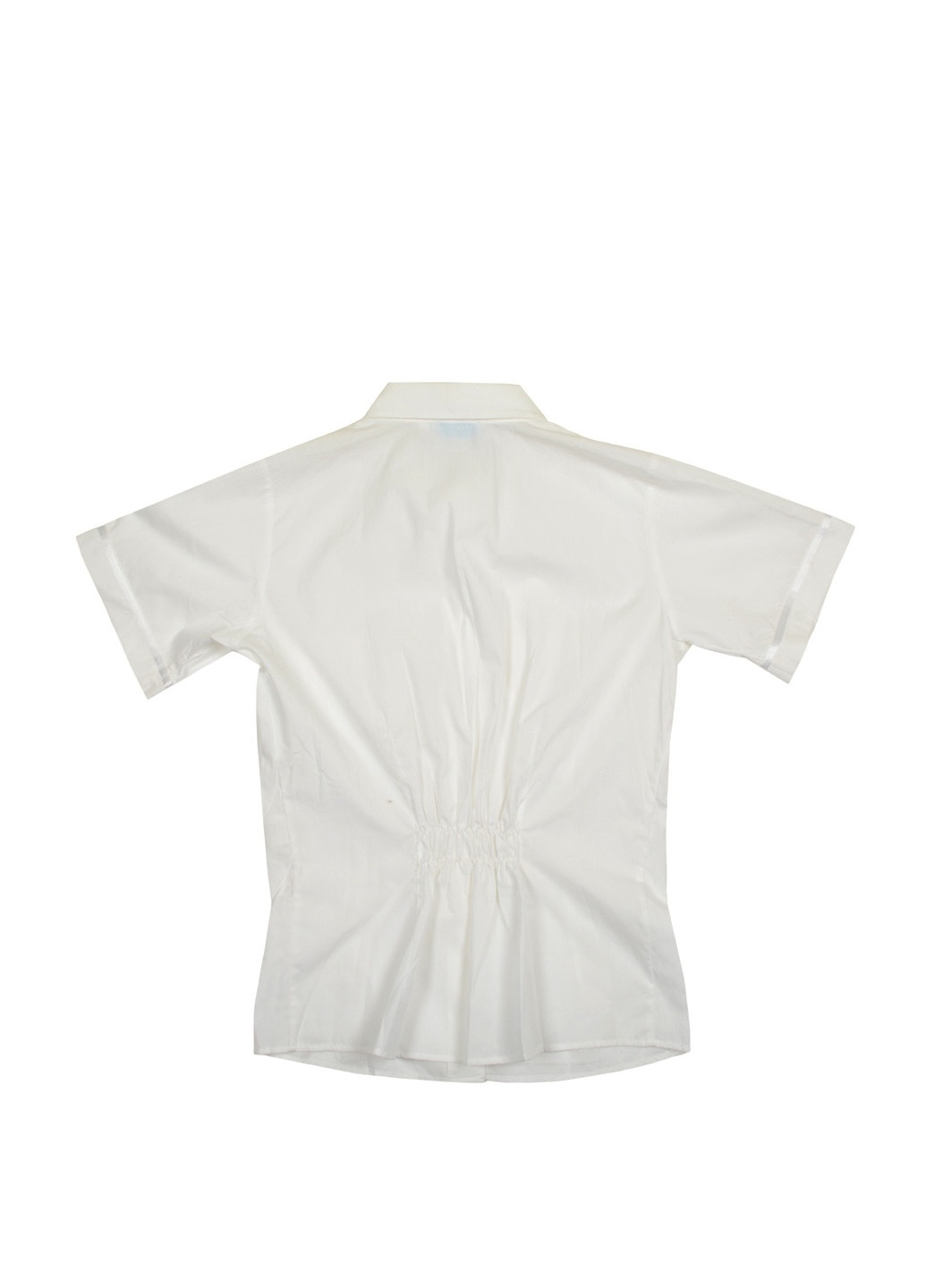 Белая блузка с коротким рукавом Ubaldin летняя