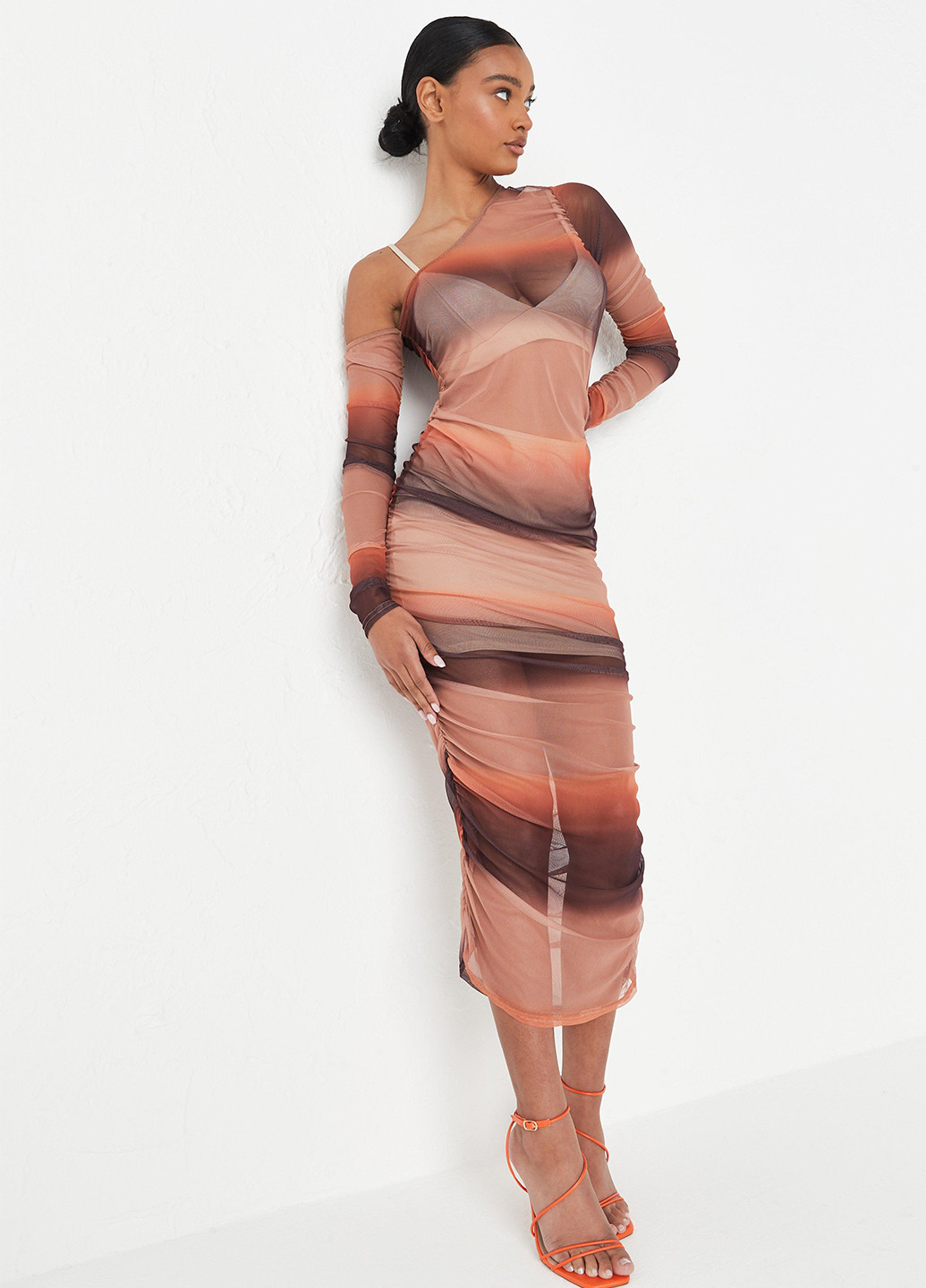 Комбинированное кэжуал платье Missguided градиентное ("омбре")