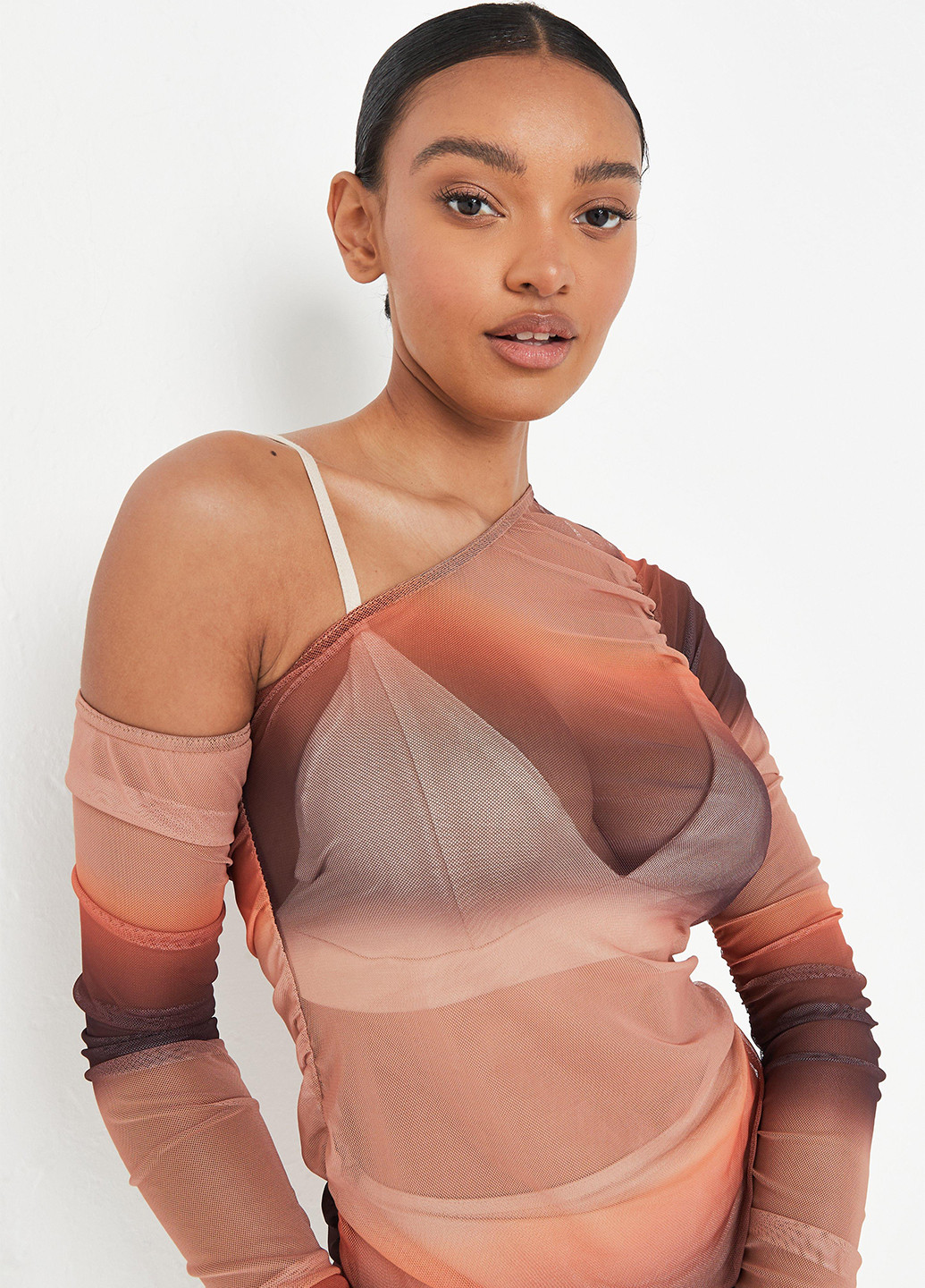 Комбинированное кэжуал платье Missguided градиентное ("омбре")