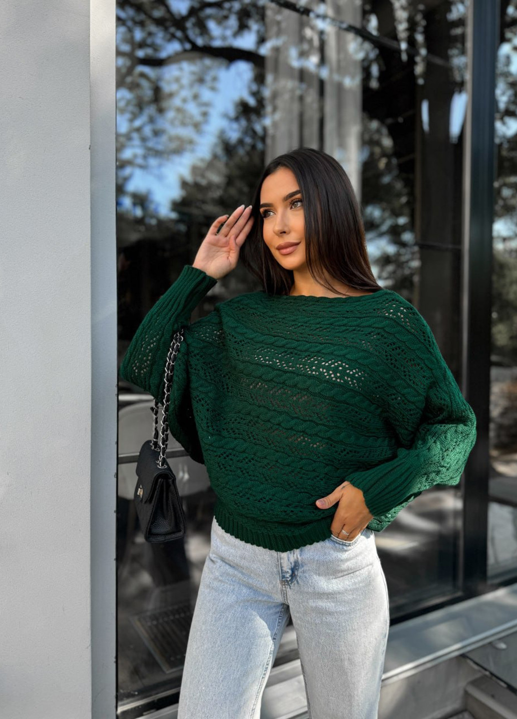 Темно-зеленый демисезонный джемпер джемпер No Brand