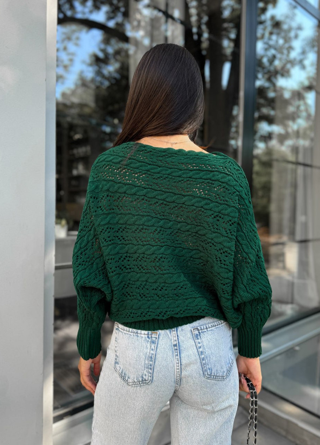 Темно-зеленый демисезонный джемпер джемпер No Brand