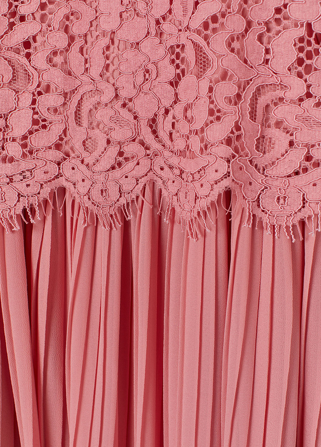 Розовое вечернее платье плиссированное H&M однотонное