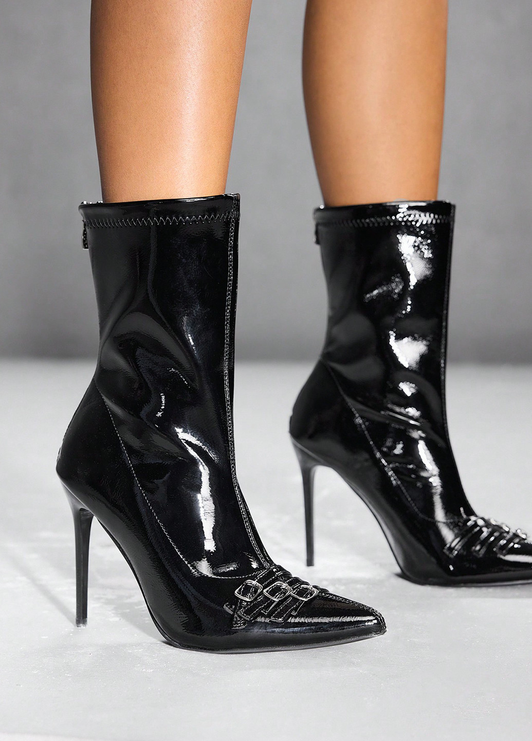 Черные летняя ботильоны SHEIN