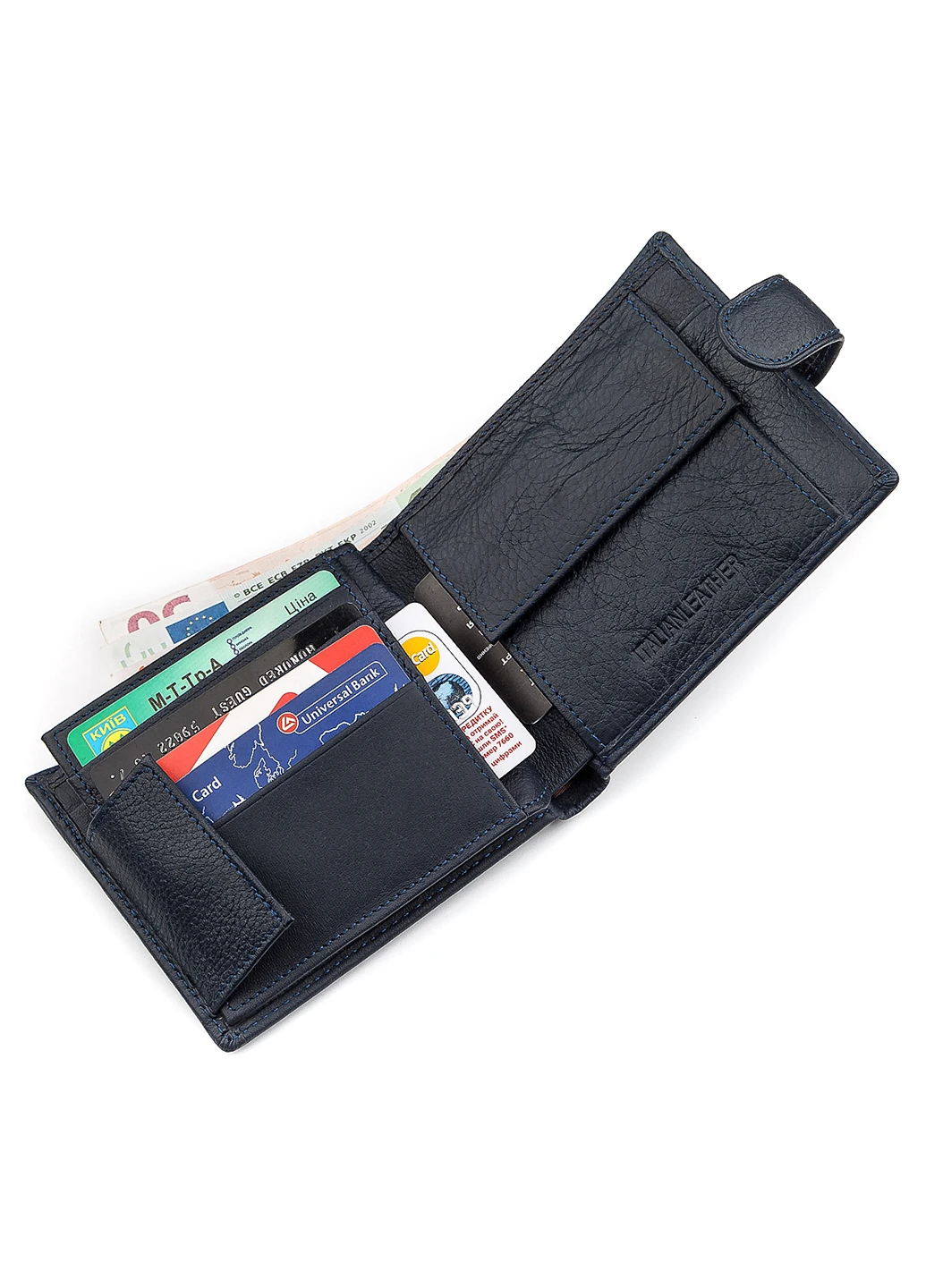 Мужской кожаный кошелек 12х10х3 см st leather (229460612)