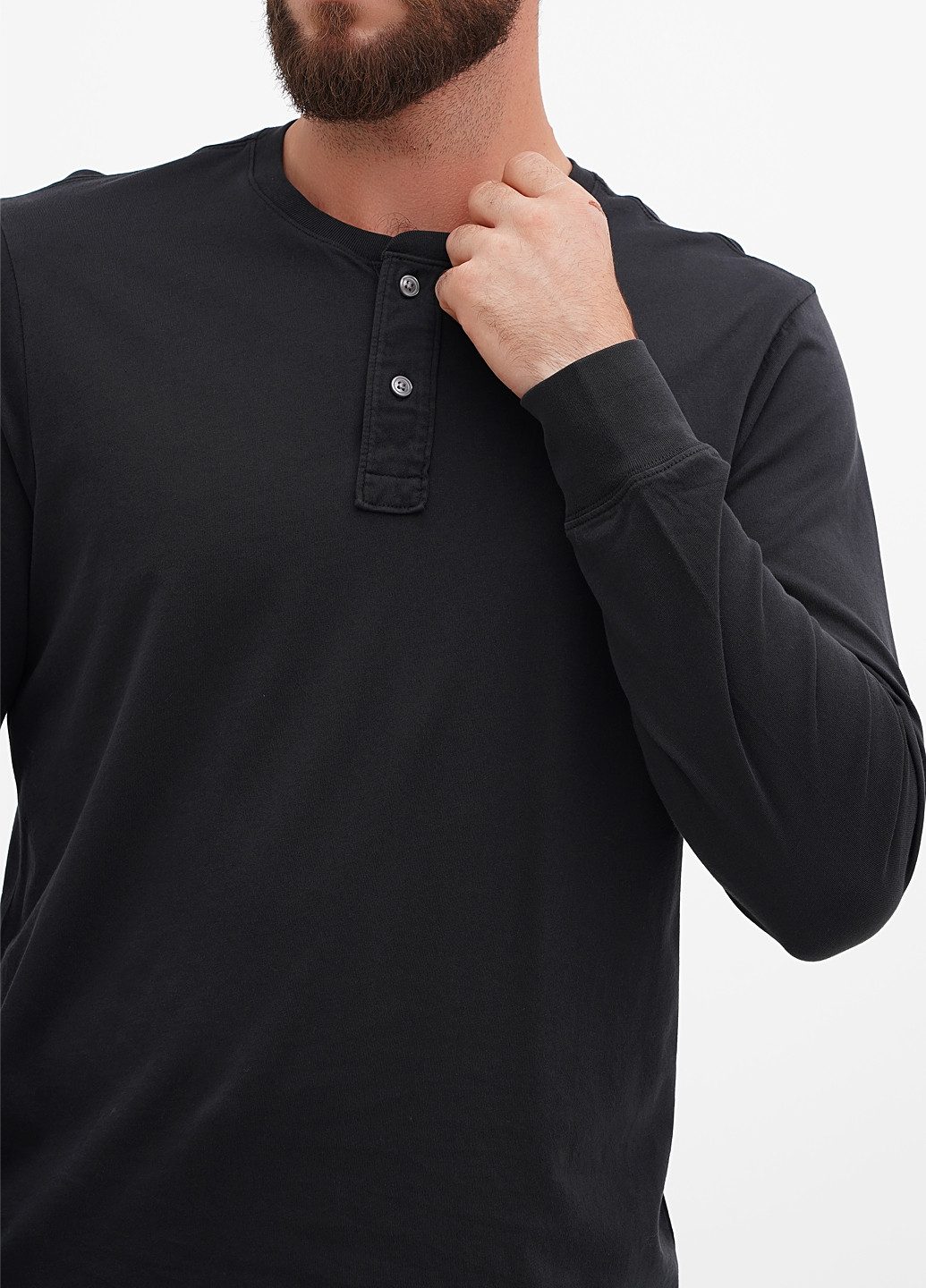 Черный демисезонный кэжуал лонгслив J.Crew однотонный