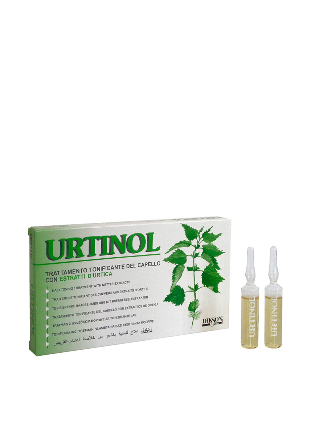 Тонізуючий засіб з екстрактом кропиви в ампулах Urtinol, 10х10 мл Dikson (202408199)