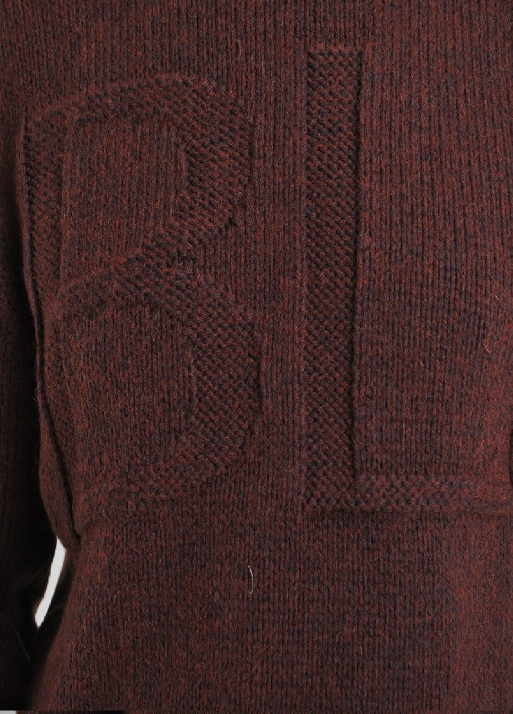 Темно-красный зимний свитер с буквами Berta Lucci
