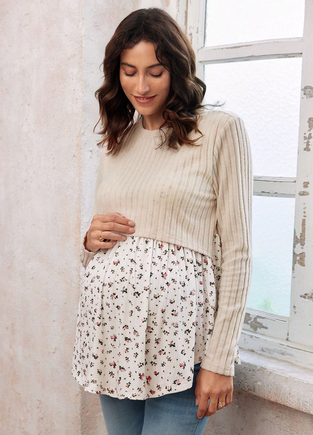 Лонгслів для вагітних SHEIN (341100478)