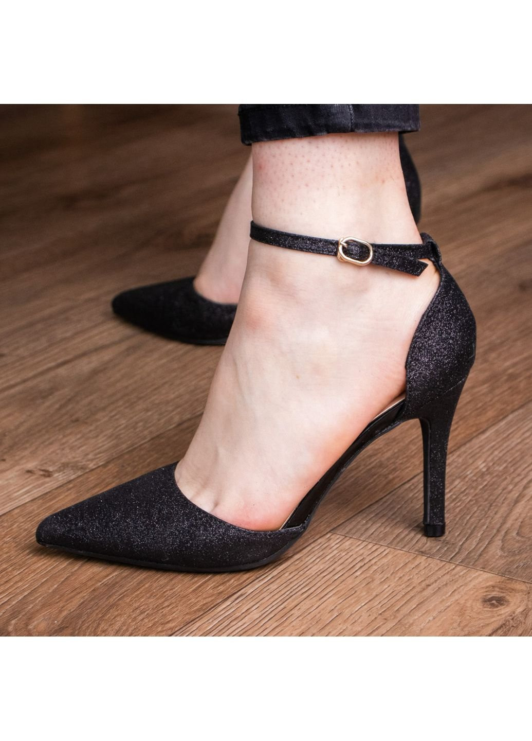 Туфли женские Quana 2612 39 25 см Черный Fashion
