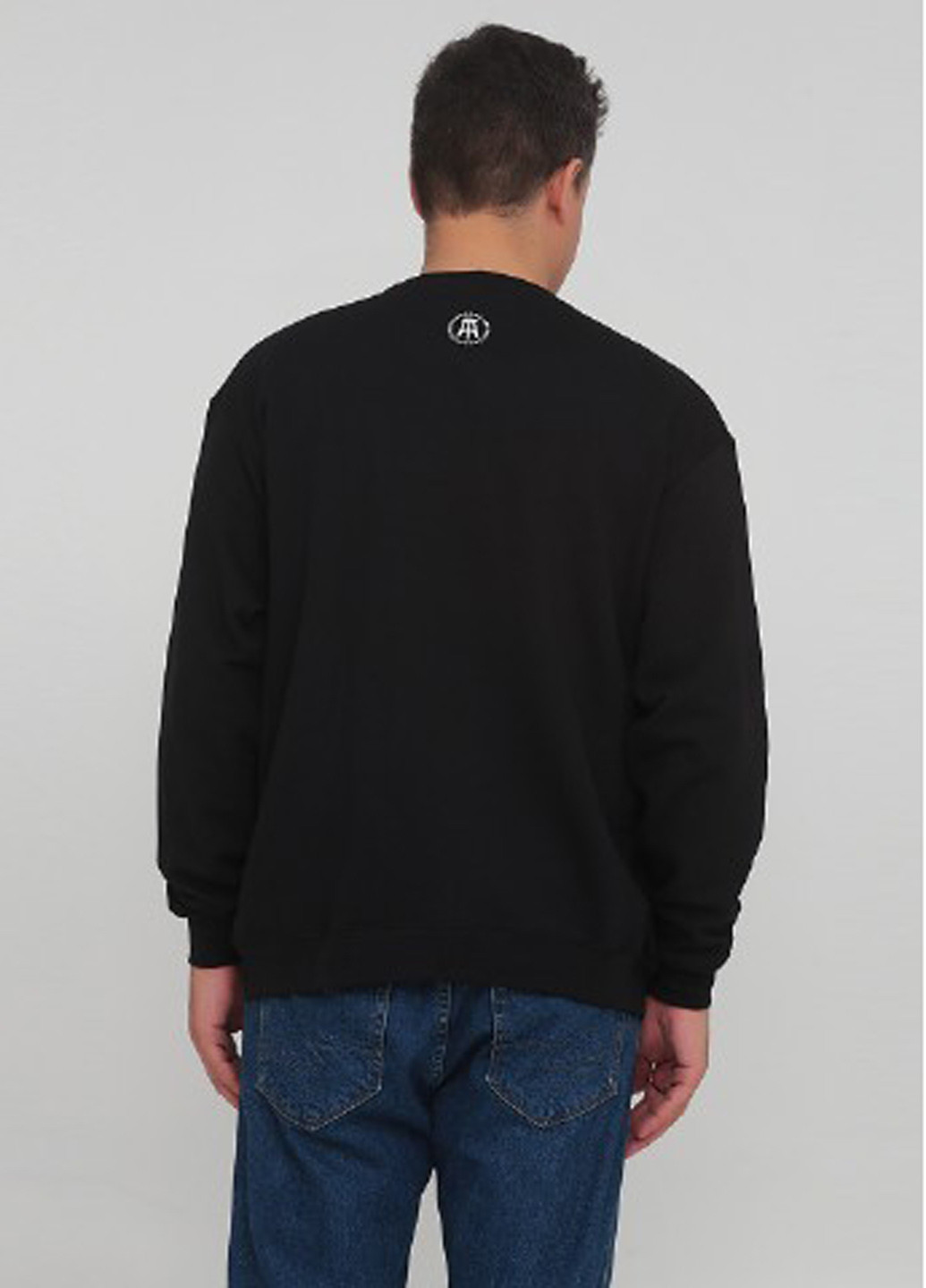 Чорний світшот Chempion малюнок нашивки (361960195)