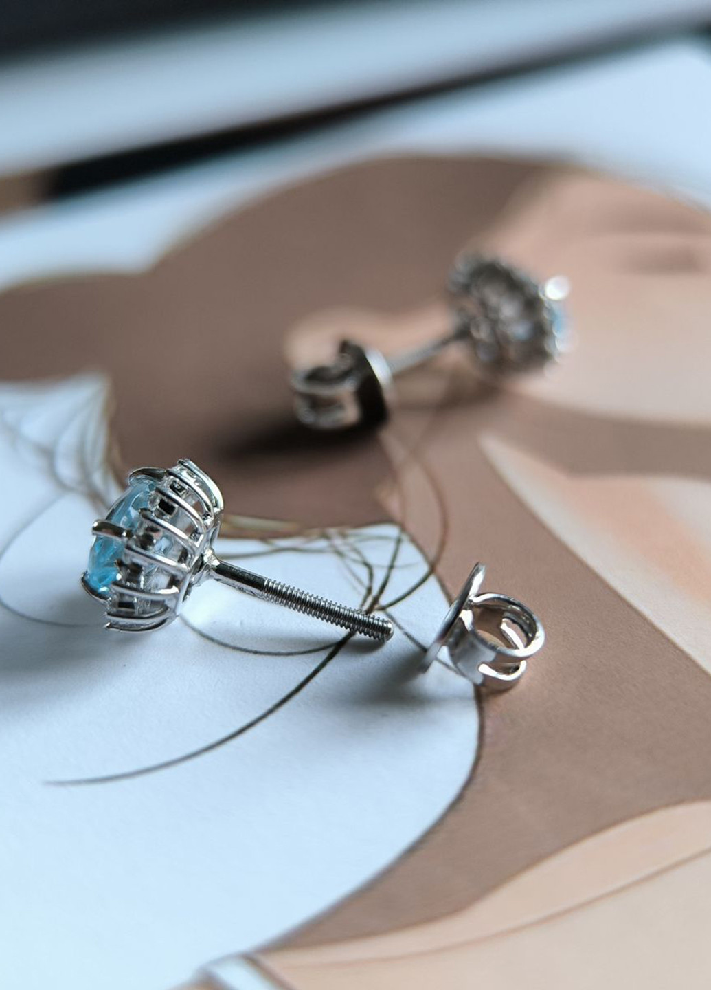 Серьги Silver Flame (354214693)