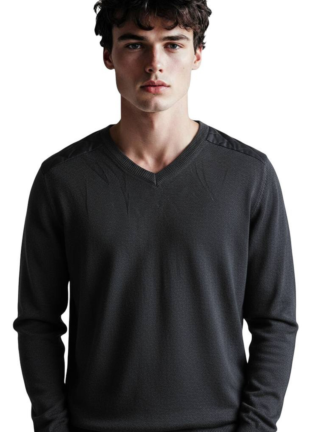 Черный демисезонный пуловер пуловер Cintas