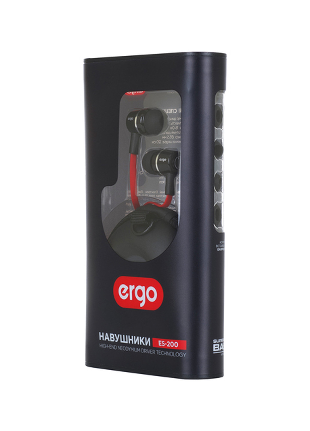 Навушники ES-200 Чорний Ergo es-200 черный (135028905)