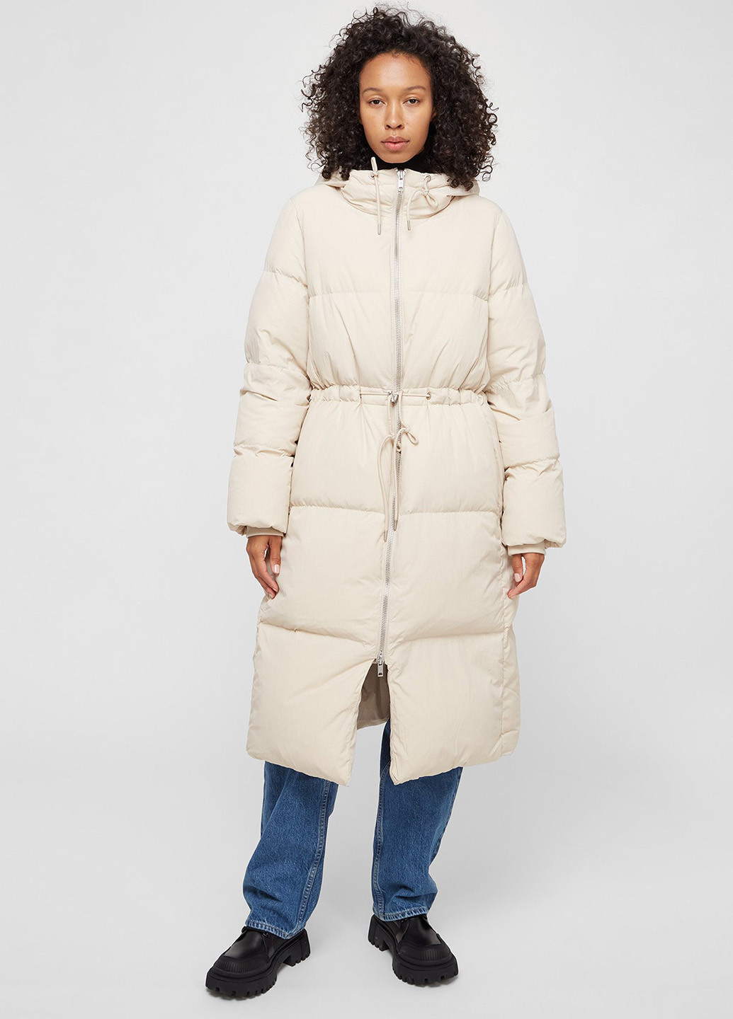 Бежевый зимний Пуховик PRPY