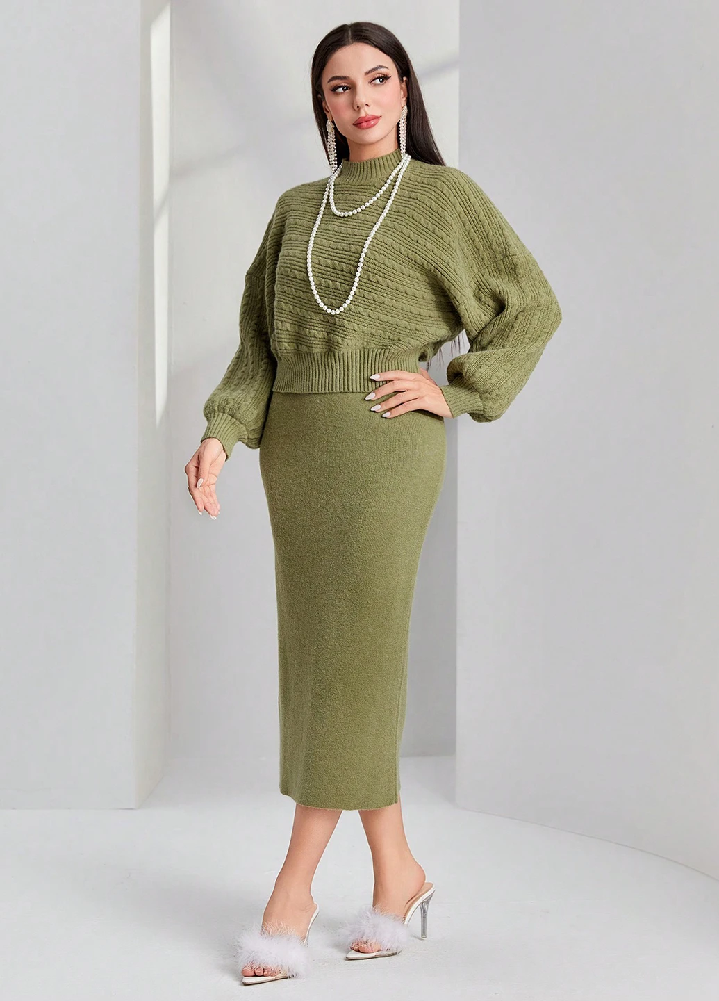 Костюм (джемпер, спідниця) SHEIN (316758281)