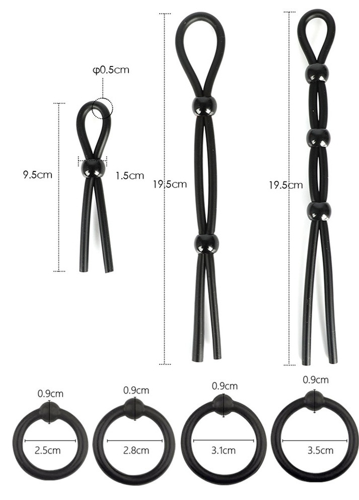 Набор эрекционных колец (7 шт.) Langsha (252027390)