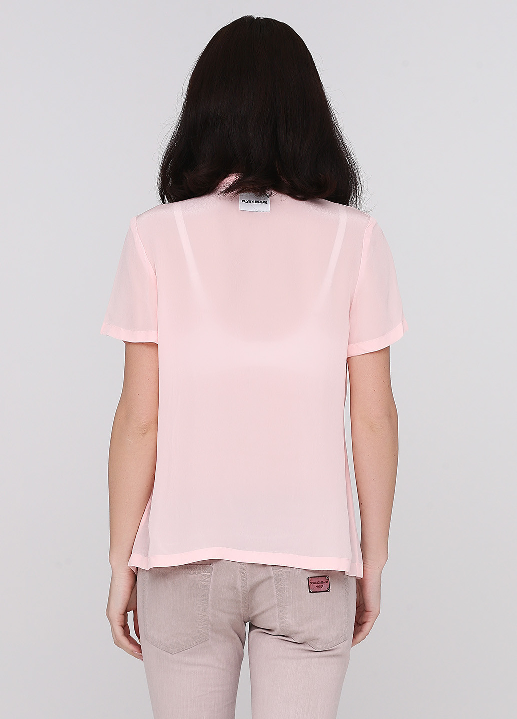 Розовая летняя блуза Calvin Klein Jeans