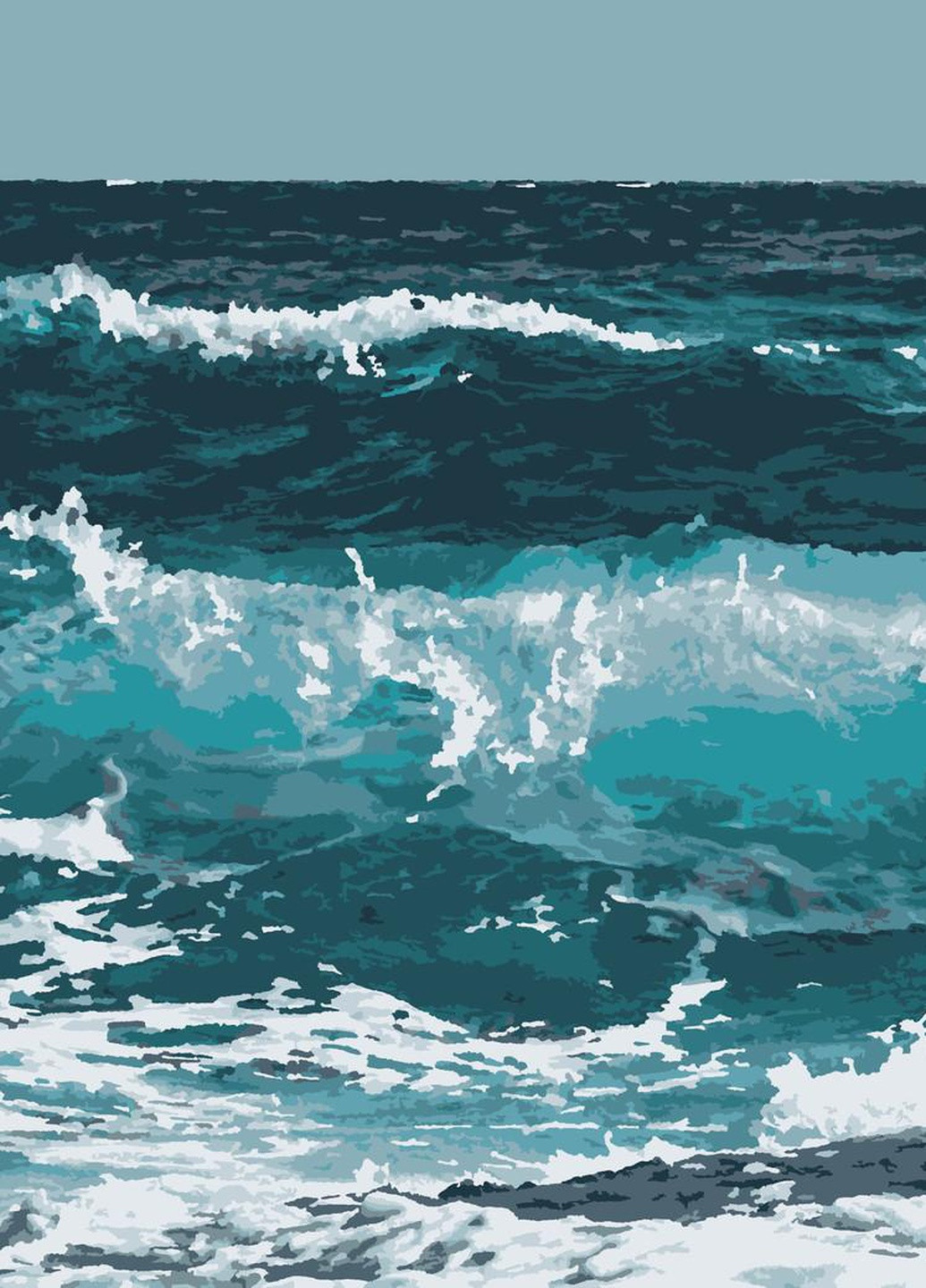 Картин по номерам "Воспоминания о море" 50*60 см No Brand (254583959)