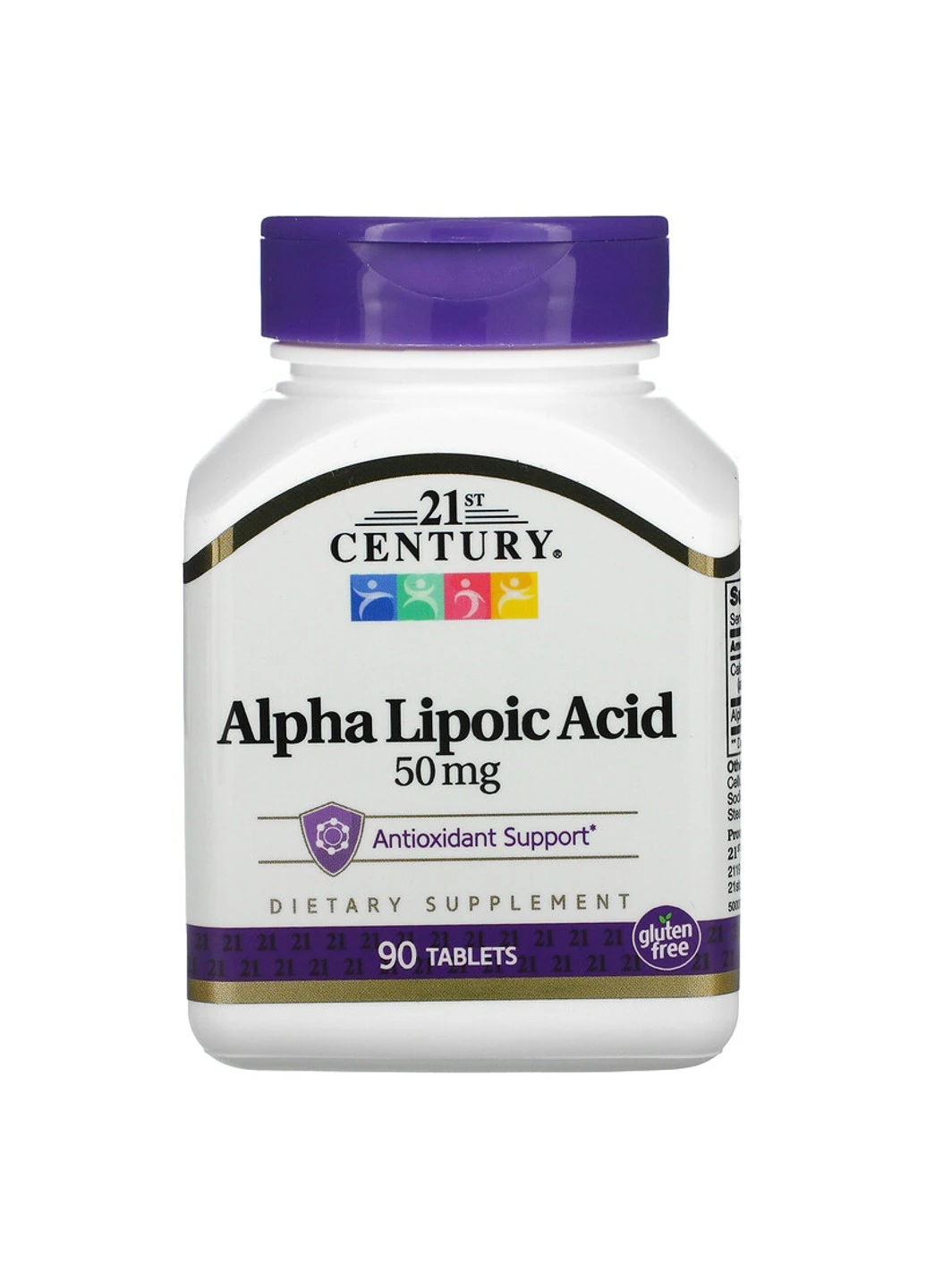 Альфа-ліпоєва кислота Alpha Lipoic Acid 50 mg 90 таблеток 21st Century (255407443)