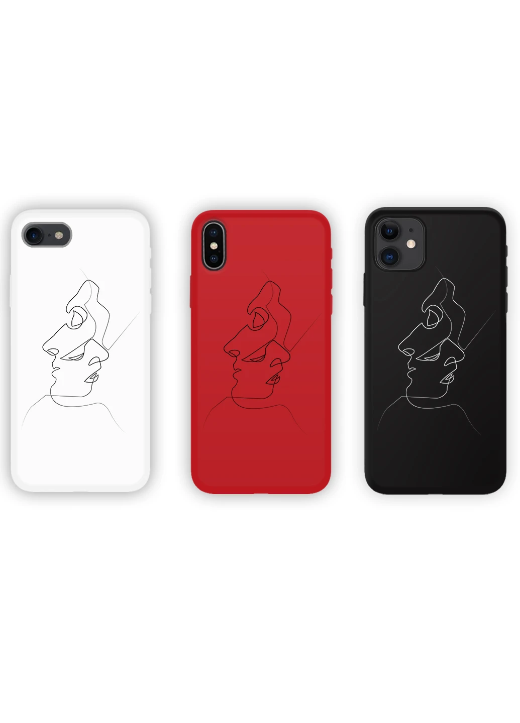 Чохол силіконовий Apple Iphone 11 Pro Max Контурний мінімалізм (Contour minimalism) (9232-1356) MobiPrint (219774687)