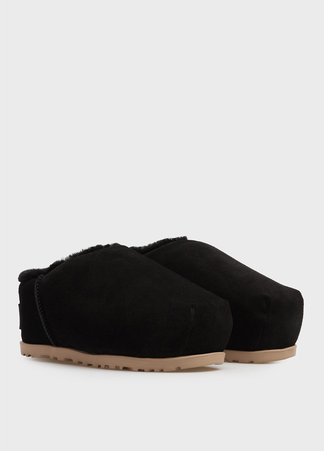 Черные сабо PRPY на среднем каблуке с вышивкой, с логотипом