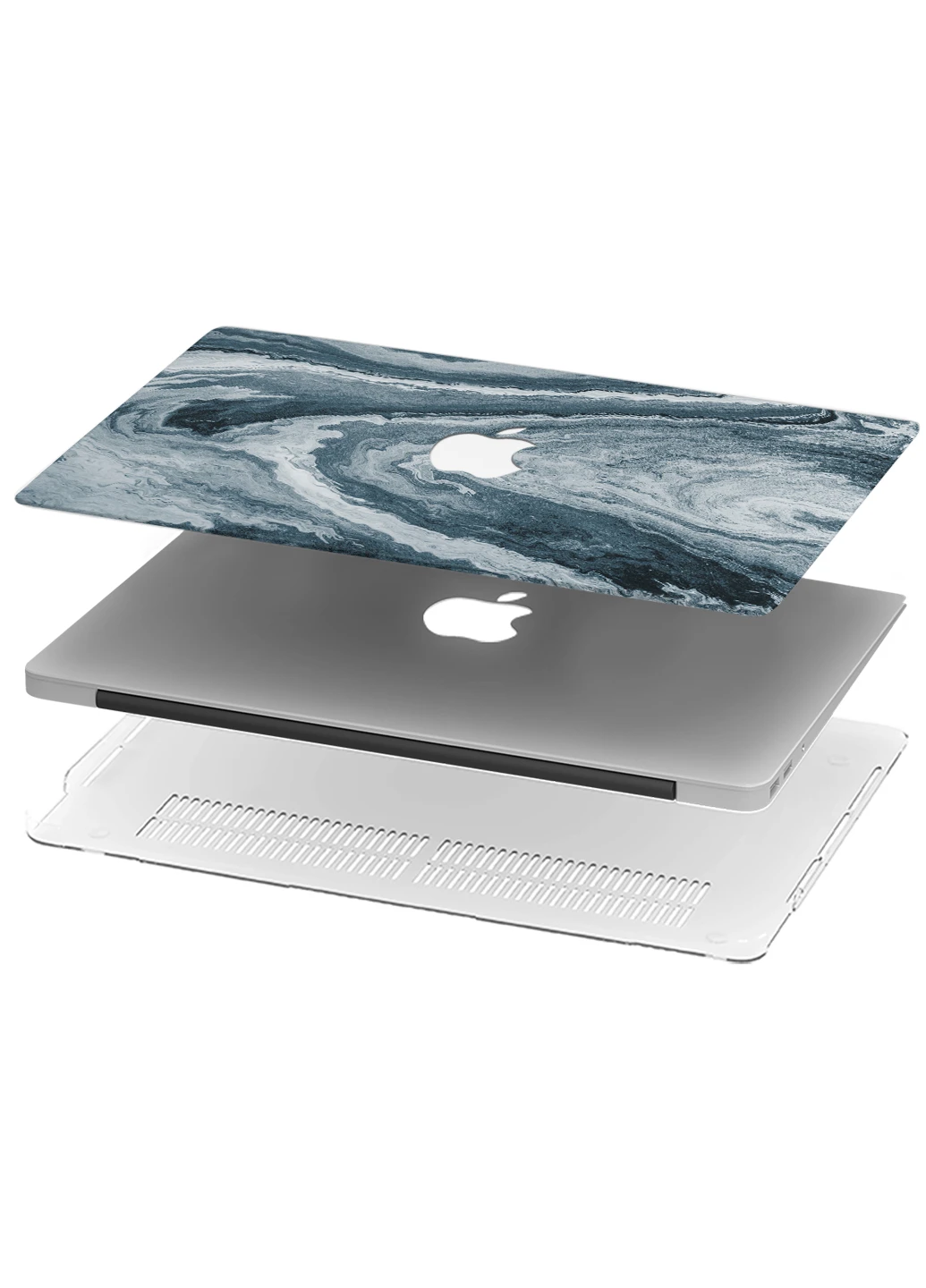 Чохол пластиковий для Apple MacBook Pro 13 A2289 / A2251 / A2338 Блакитний мармур (Blue marble) (9772-2756) MobiPrint (219123901)