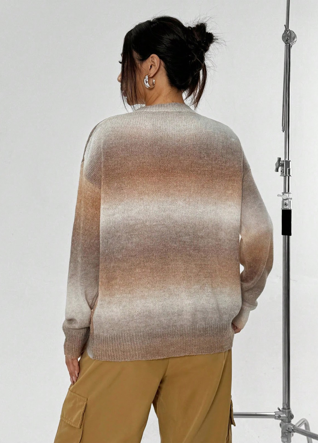 Світло-коричневий зимовий джемпер джемпер SHEIN