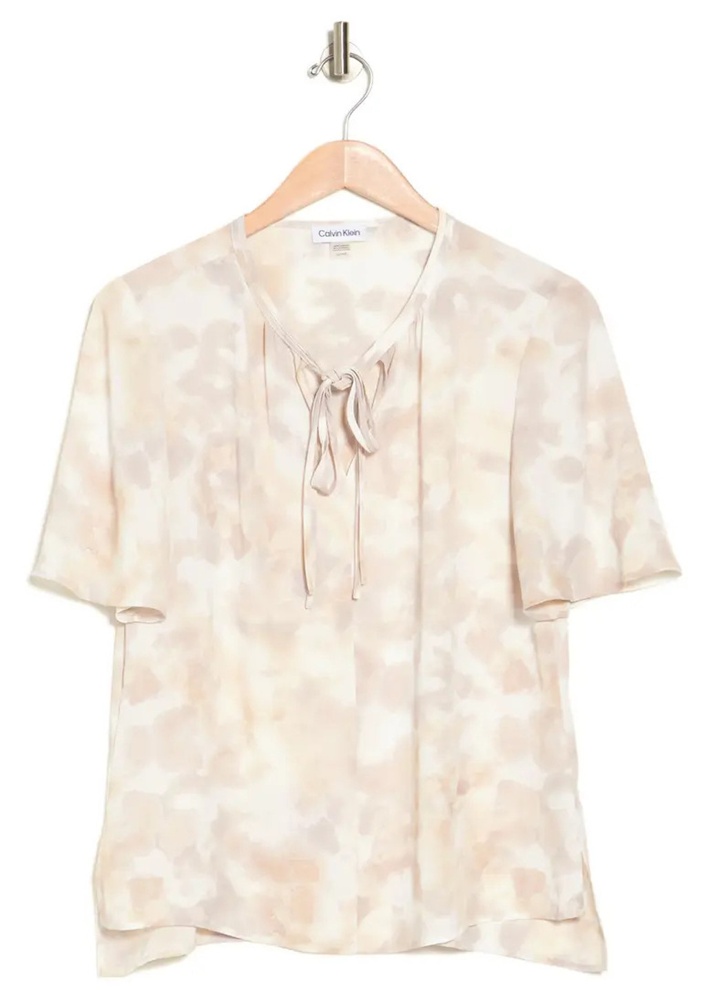 Бежевая летняя блуза Calvin Klein