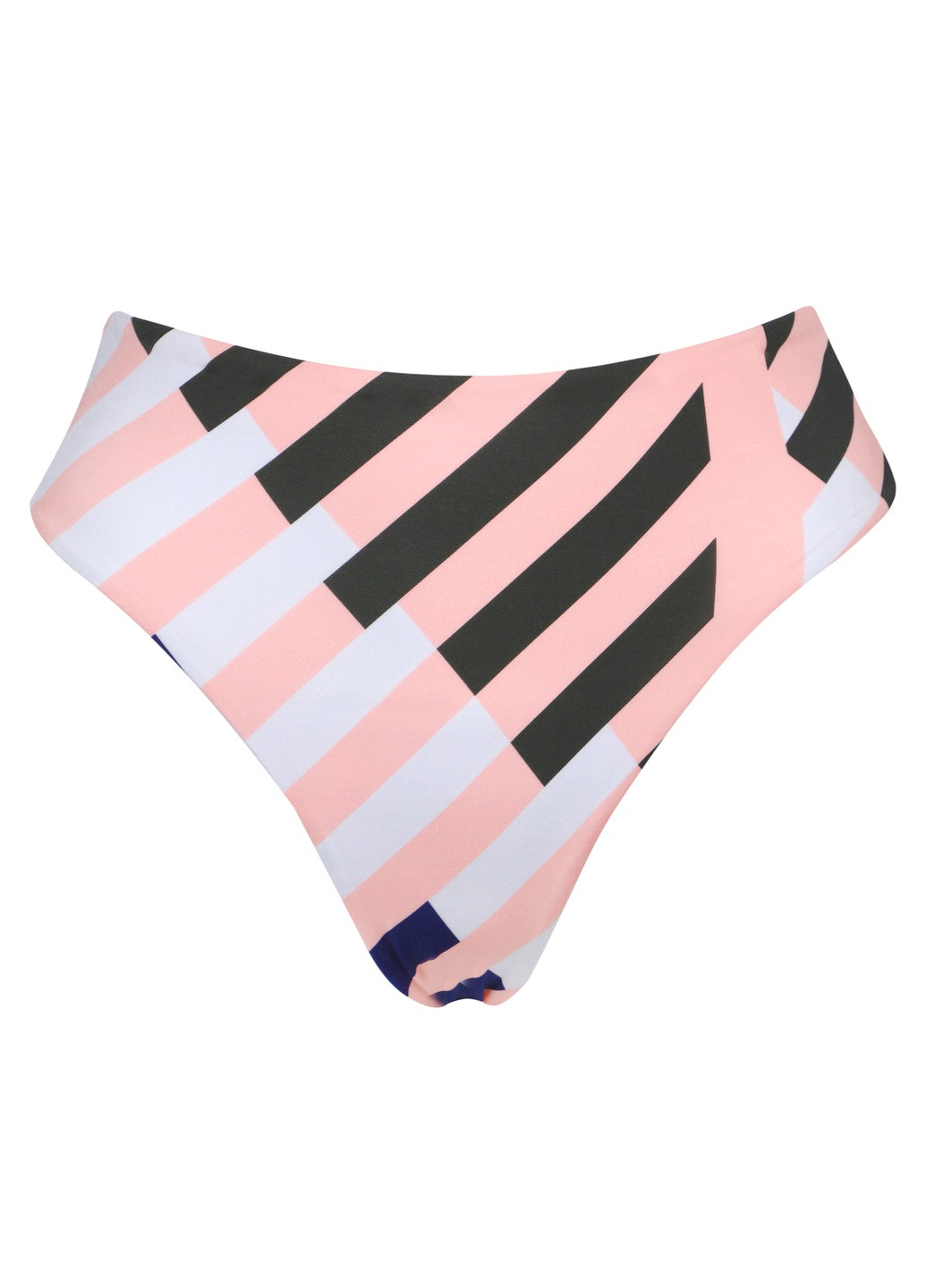 Зеленые трусы купальные высокие 021k с рисунком Brabrabra