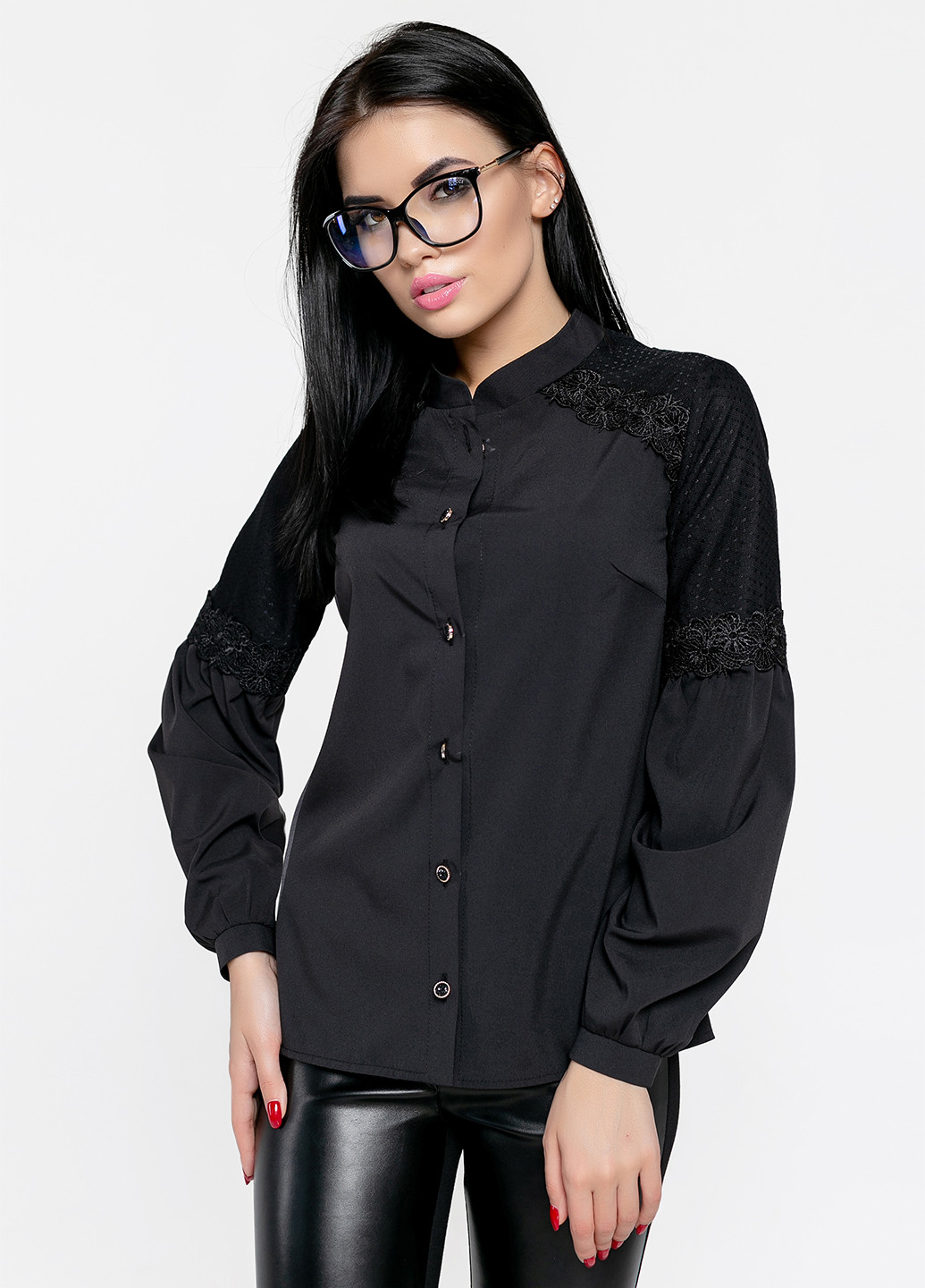 Черная демисезонная блуза ST-Seventeen