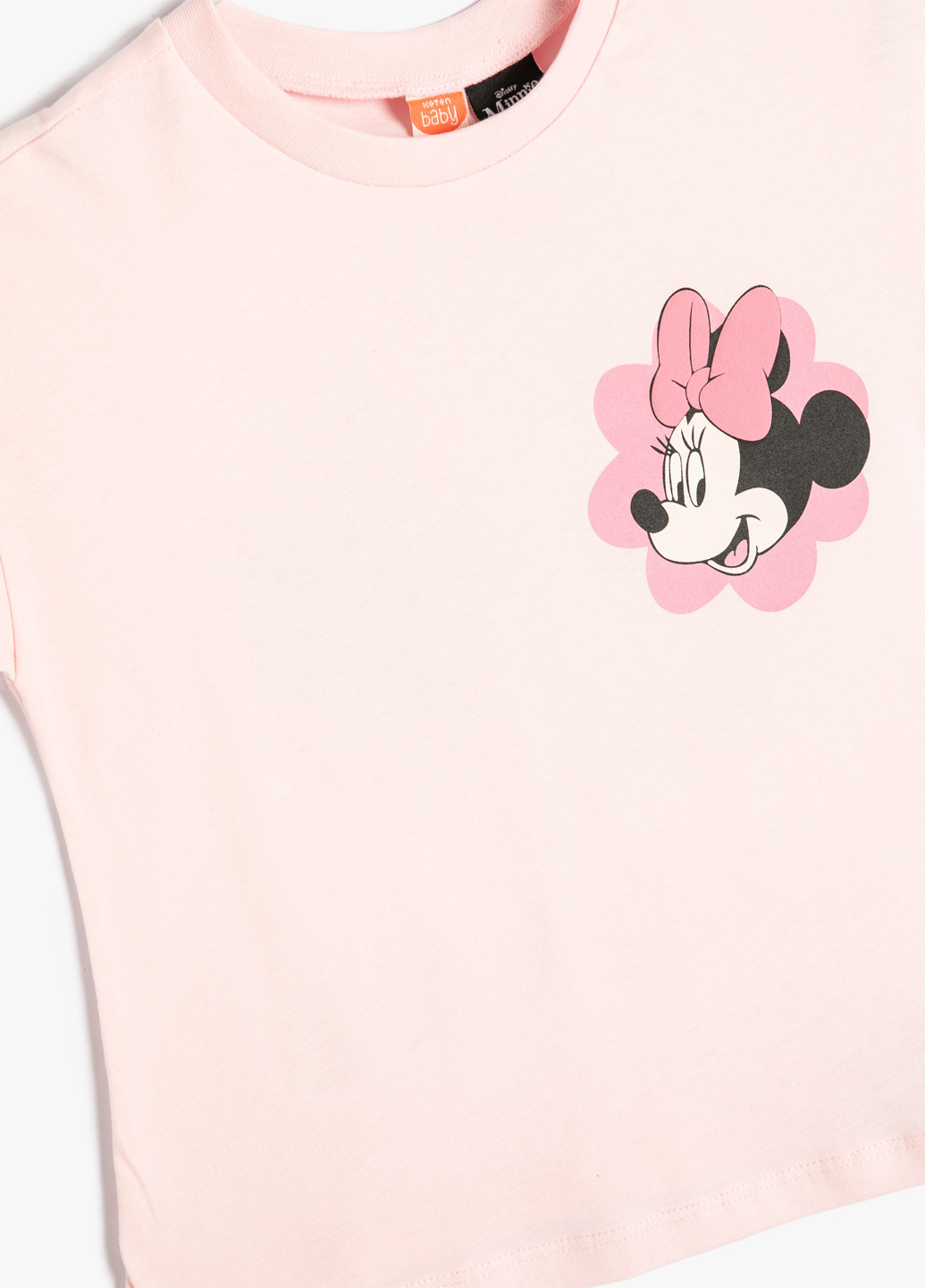 Персиковая летняя футболка KOTON