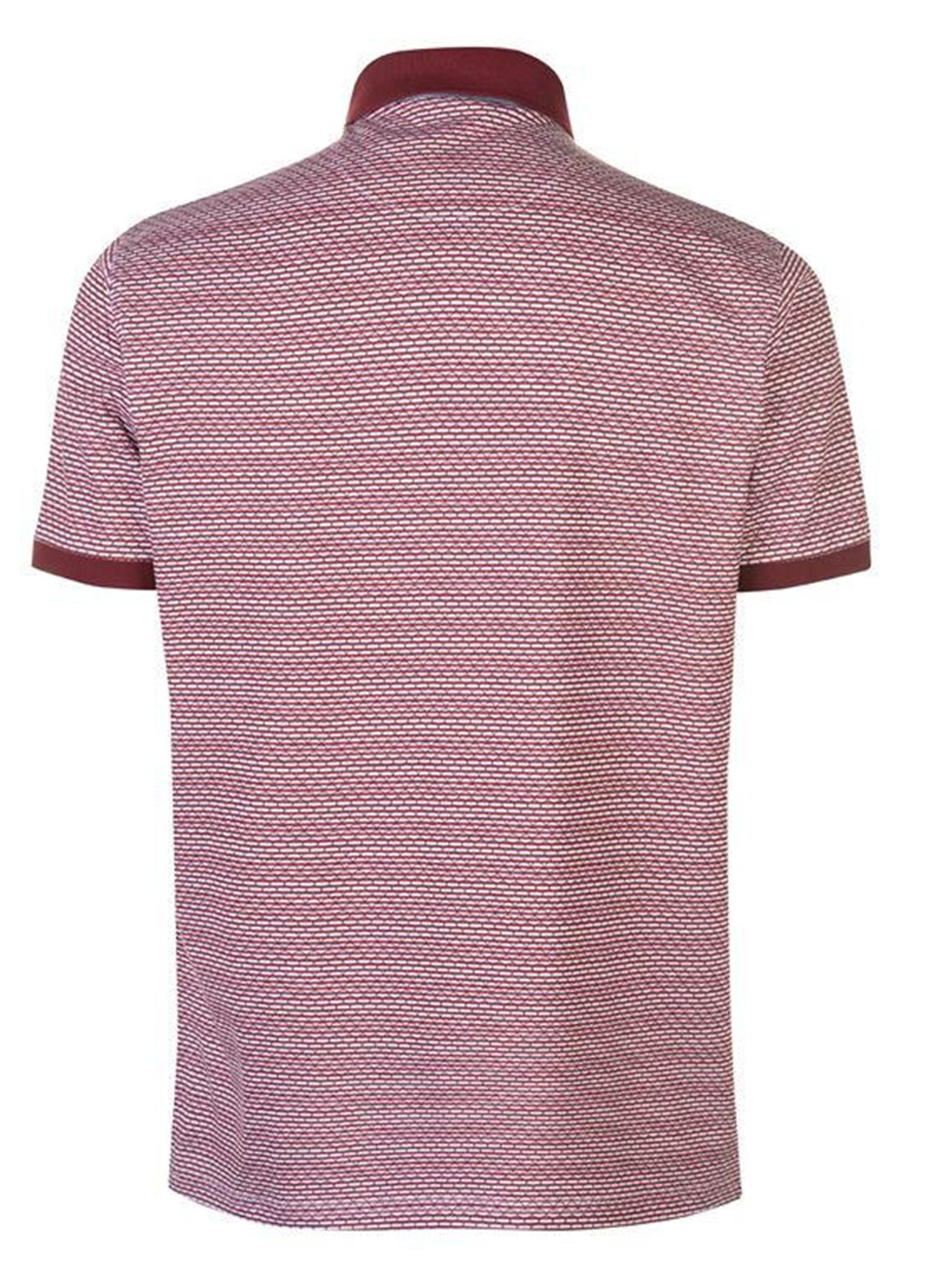 Светло-бордовая футболка-поло для мужчин Pierre Cardin с абстрактным узором