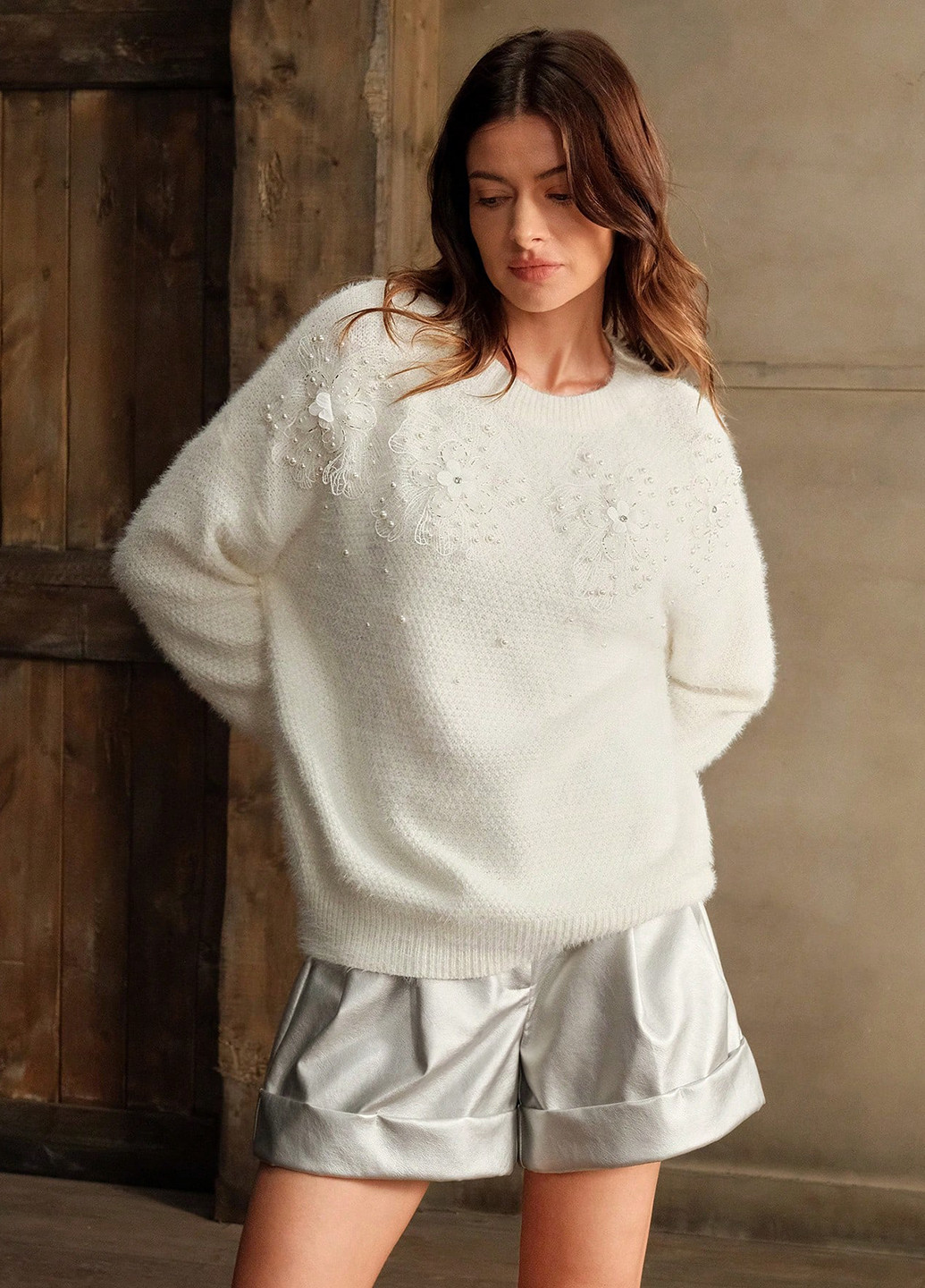 Бежевый демисезонный джемпер джемпер SHEIN