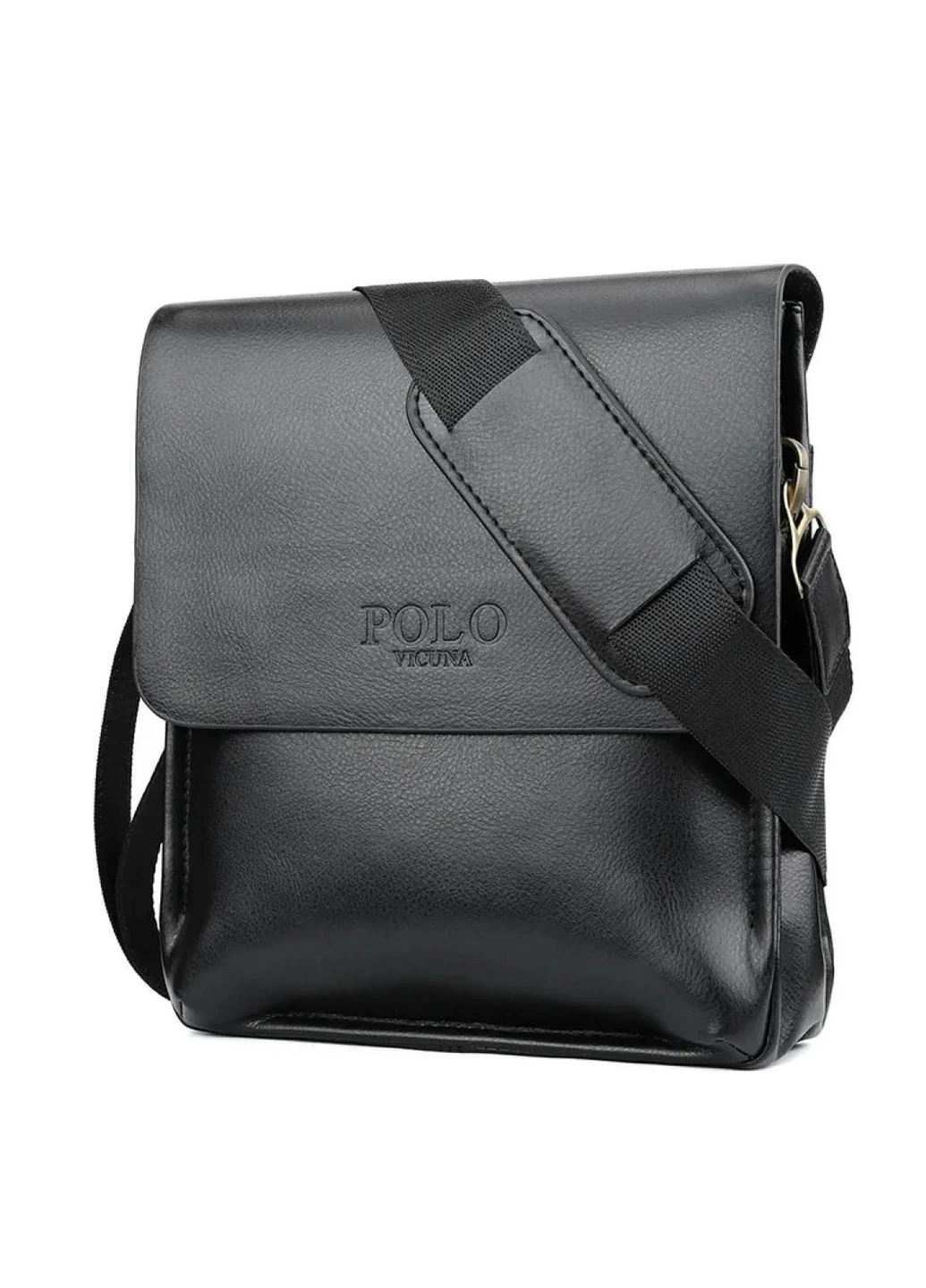 Сумка черная через плечо из PU-кожи Vicuna Polo (251718613)