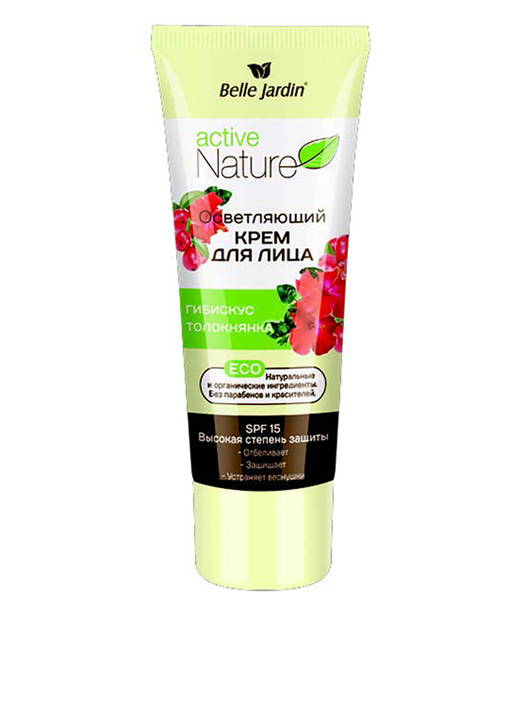 Belle Jardin Освітлюючий крем для обличчя SPF-15 з гібіскусом і толокнянкою, Active Nature Eco — Крем, (173477713)
