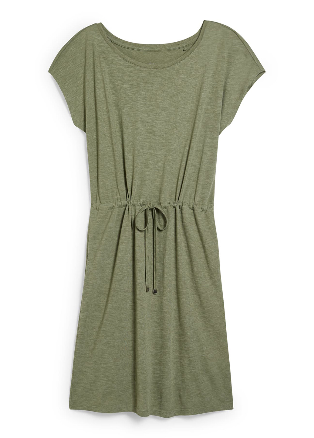 Оливковое (хаки) кэжуал платье C&A меланжевое