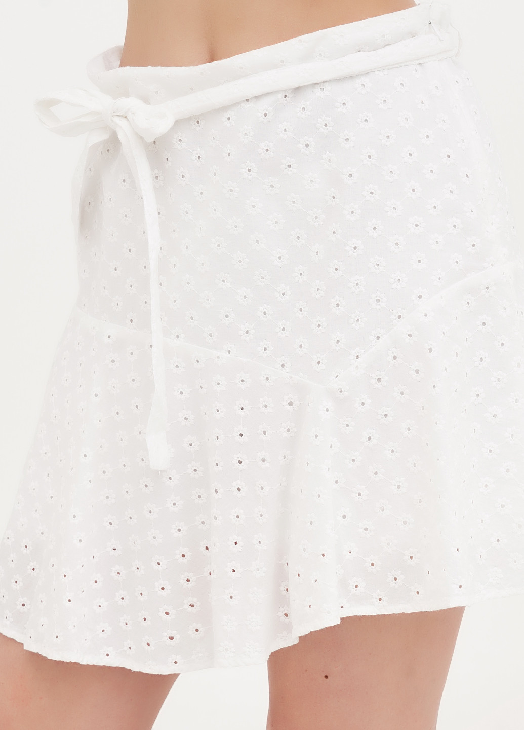 Белая кэжуал однотонная юбка We а-силуэта (трапеция)