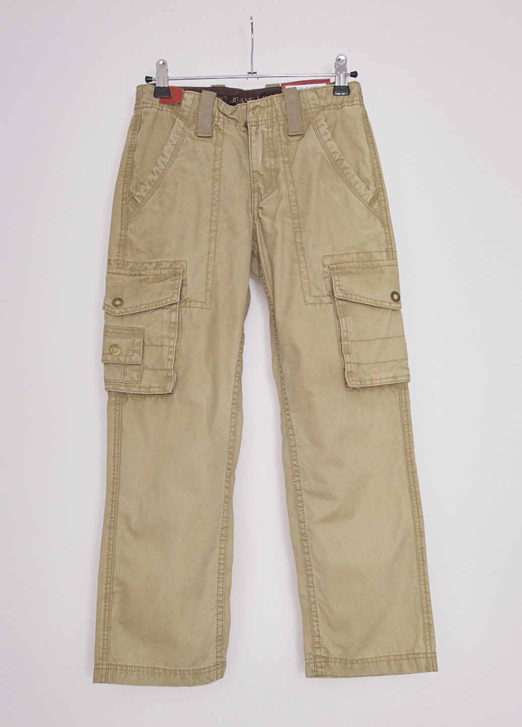 Светло-коричневые кэжуал демисезонные брюки прямые Pepe Jeans