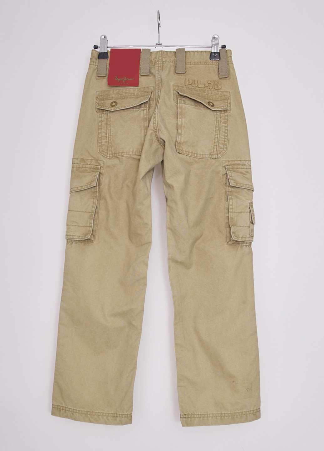Светло-коричневые кэжуал демисезонные брюки прямые Pepe Jeans